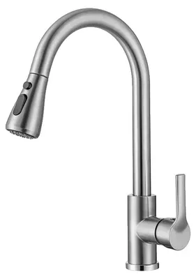 Image de Robinet de cuisine, bec extractible, mitigeur, 04043nb, G1/2-b