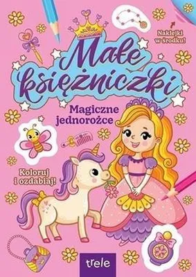 Imagen del producto de Unicornios mágicos. Pequeñas princesas: libro para colorear con pegatinas
