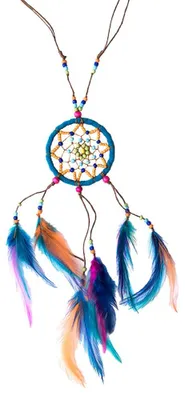 Produktbild von Traumfänger Halskette "Mandala" türkis