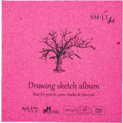 Produktbild von SMLT Skizzenbuch Zeichnen quadratisch 14 cm 120gPapier 48 Blatt