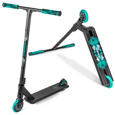 Produktbild von Movino Stunt Kinderroller Scooter Maniac (Blau/Holo) Street