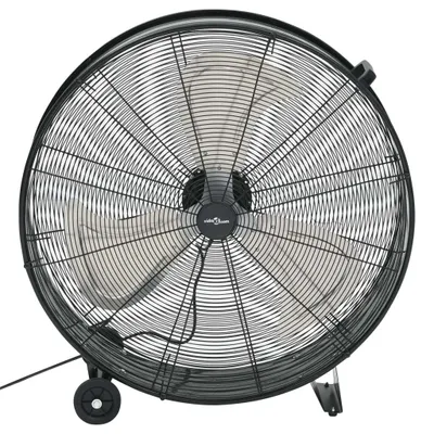 Zdjęcie produktu dla vidaXL Wentylator bębnowy przemysłowy 77 cm 180 W czarny