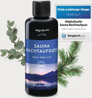Produktbild von Saunaaufguss Nachtausguss Saunaduft mit Alpenzirbe und Eukalyptus