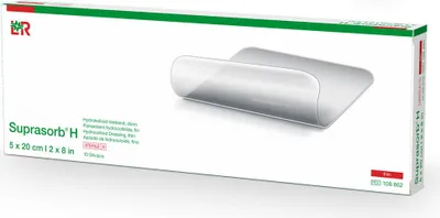 Obrázok produktu pre Suprasorb H Hydrocoll. obväz tenký 5x20 cm 10 ks