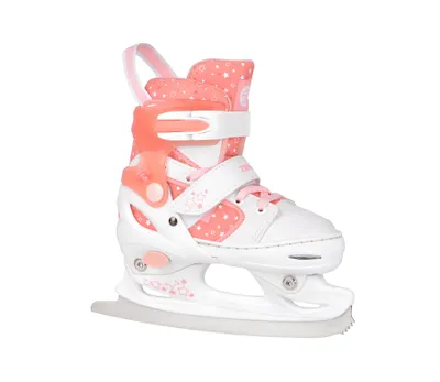 A single ice skate is shown against a white background.