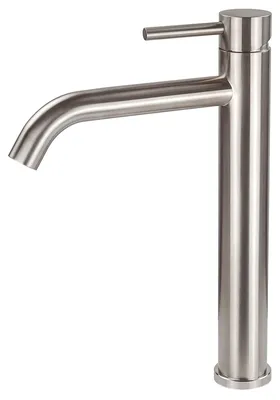 Produktbild von AVAPAX | Hohe Waschtischarmatur - 314 mm Höhe - Edelstahl gebürstet - Für Aufsatzwaschbecken