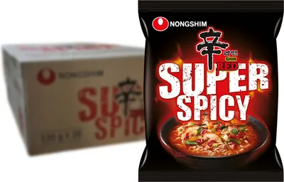Produktbild von NONGSHIM - Instantnudeln Shin Red Super Spicy - 20 X 120 GR - Multipack