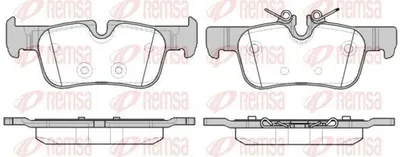 Produktbild von REMSA 1573.00 Bremsbeläge Satz Hinten Bremsklötze für BMW 1 Schrägheck (F40) X1 (F48) 2 Active Tourer (F45) 2 Gran Tourer (F46) für MINI Schrägheck
