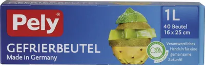 Produktbild von Pely Gefrierbeutel, 40 Beutel á 1 Liter