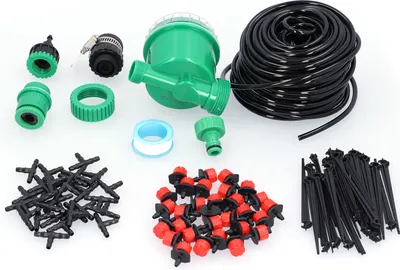 Produktbild von 25m Tropfbewässerungsset DIY Automatisches Bewässerungssystem mit Zeitsteuerung für Gartenpflanzenblumen