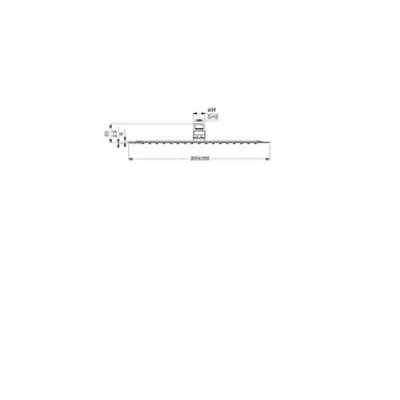 Immagine prodotto di Ideal Standard doccia a pioggia IDEALRAIN soffione 300 x 200 mm acciaio inox lucido