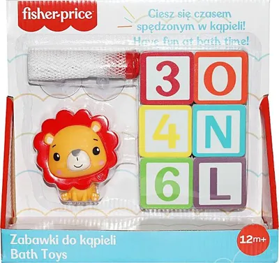 Immagine prodotto di Giocattolo da bagno Fisher-Price - Lettere e numeri colorati con una simpatica figura di leone - Momenti gioiosi ed educativi in acqua!