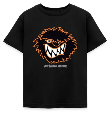 Produktbild von Spreadshirt Die Wilden Kerle Kerl Porträt Kinder T-Shirt, 98/104 (3-4 Jahre), Schwarz