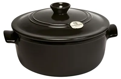 Zdjęcie produktu dla Emile Henry - Okrągły garnek ceramiczny 5,5L Czarny