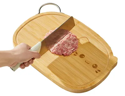 Produktbild von Holzschneidebrett mit doppelter Saftrille