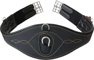 Obrázek produktu pro Kentucky Horsewear Kožený podbřišník Anatomical Black