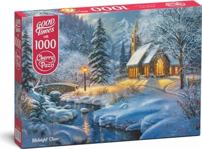 Image de Cherry Pazzi Puzzle - Église enneigée 1000 pièces