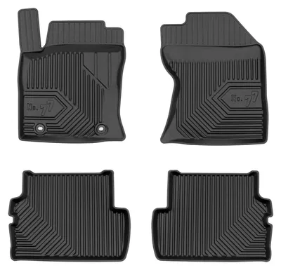 Image de Tapis de sol en caoutchouc pour Ford Focus I 1998-2004 – 4 pièces, noirs, sur mesure