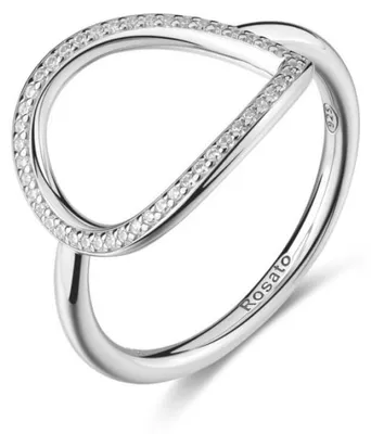 Productafbeelding van Zilveren ring met kubische zirkonia, designmodel Sofia RZSO39 - Diameter: 52 mm