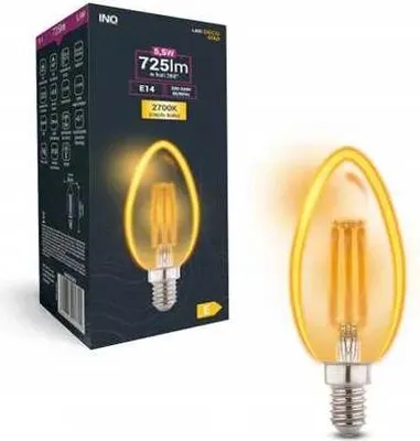 Obrázek produktu pro Žárovka LED GOLD C37 E14 5,5W