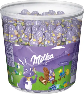Image de Milka Mini Lapins - Mini lapin smiley - 1505 g