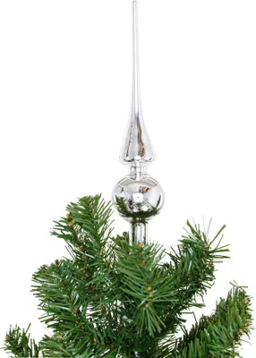 Produktbild von TrendLine Christbaumspitze aus Glas 26 cm silber