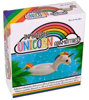 Produktbild von Einhorn Luftmatratze aufblasbar Reittier Unicorn