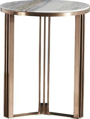 Produktbild von Edelstahl-Marmor Beistelltisch in modernem Design