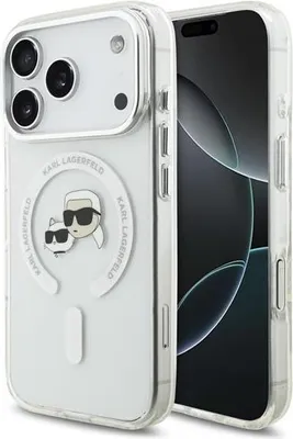 Immagine prodotto di Custodia Karl Lagerfeld MagSafe iPhone 17 Pro in plastica Karl Gatto trasparente