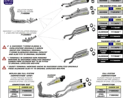Produktbild von ARROW Racing-Zwischenrohr für Suzuki GSX-R1000 2009-11, ohne Katalysator