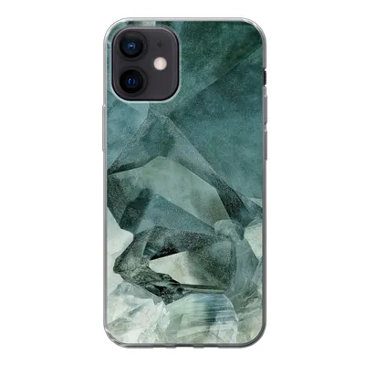 Produktbild von MuchoWow® Handyhülle Schutzhülle Hülle für iPhone 12 Mineralien - Kristalle - Naturstein Silikon Softcase Handy Hülle - Schutzhülle
