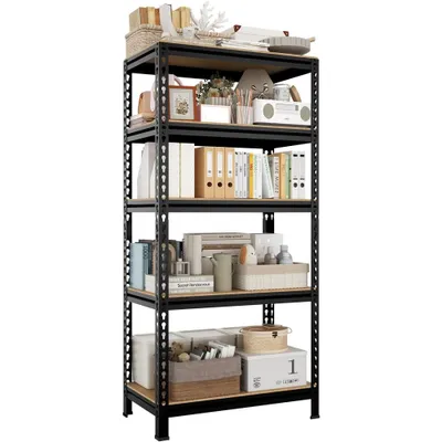 Obrázek produktu pro Kovový zátěžový regál 592103, zatížení 750 kg, černý, 150 x 70 x 30 cm