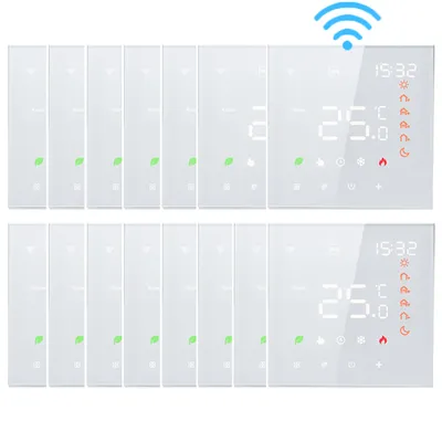 Produktbild von 15X WiFi Smart Tuya Thermostat 3A Warmwasserbereitung Fussbodenheizung, kompatibel mit Amazon Google Home, programmierbar digitales Innenthermometer