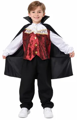 Vampierkostüm für Kinder, Größe 3-4 Jahre, Halloween-Kostüm
