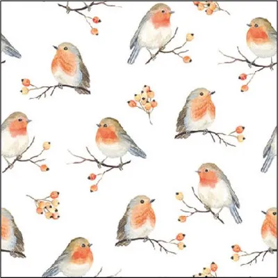 Immagine prodotto di Natale - Tovaglioli da cocktail 25 x 25 cm - 3 veli - 15
