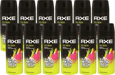 Produktbild von Axe Epic Fresh 12 x 150 ml Deo Deodorant Deospray Deodorant Bodyspray Deodorant Spray Herren Set