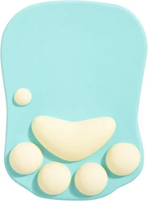 Produktbild von Mauspad mit Handgelenkauflage – ergonomisches Design – aus Silikongel – ideal für Zuhause und Büro