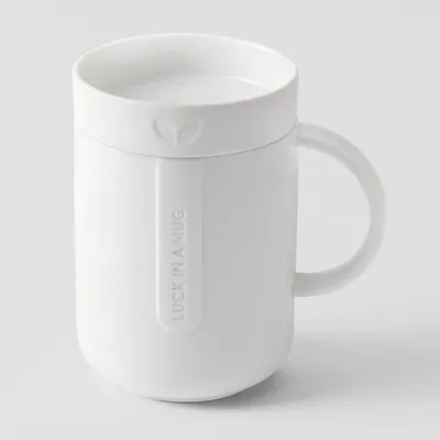Immagine prodotto di Tazza in porcellana con coperchio, ideale per tè e caffè
