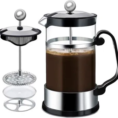 Immagine prodotto di Macchina da caffè, caffettiera a stantuffo, nera