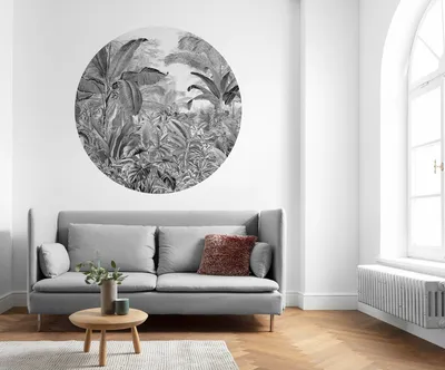 Produktbild von Komar Vlies Fototapete rund und selbstklebend - Wild Woods - Größe: 125 x 125 cm (Breite x Höhe)