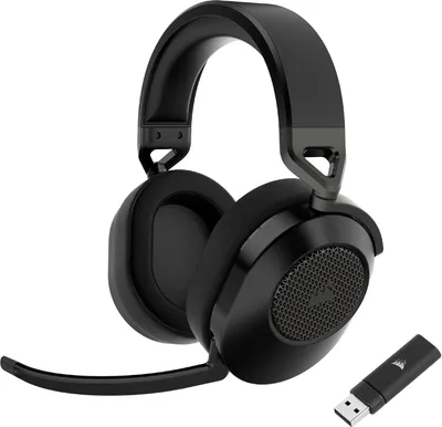 Produktbild von Corsair HS65, Kabellos, Gaming, 20 - 20000 Hz, 591 g, Kopfhörer, Schwarz