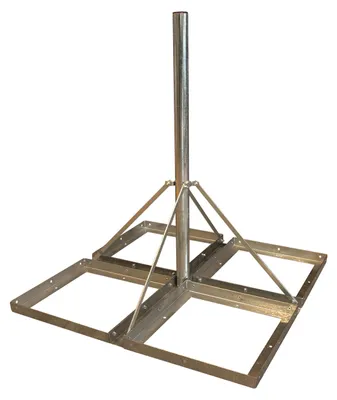 Produktbild von PremiumX Flachdachständer DELUXE 4x 50x50cm 1,2m Mast 60mm Balkonständer