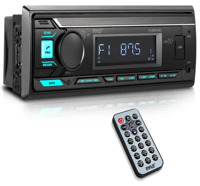 Zdjęcie produktu dla Radioodbiornik morski Pyle z Bluetooth, funkcją głośnomówiącą, portami USB i AUX