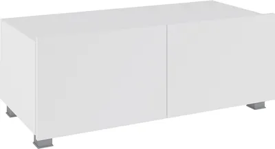 Produktbild von Wohnzimmer TV Lowboard mit 2 Türen, stehend oder hängend, in weiß Hochglanz CAIRNS-132, B/H/T ca. 100/37/43 cm
