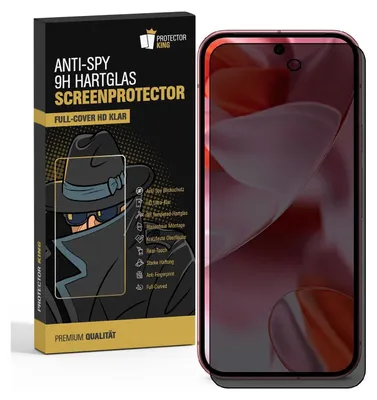 A product packaging box for a screen protector, with the screen protector itself displayed on the right.