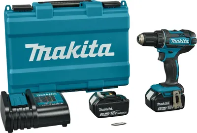 Image de Perceuse visseuse LXT ®DDF482SFE - MAKITA - avec 2 batteries 3A - chargeur - mallette - DDF482SFE