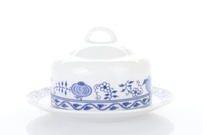 Zdjęcie produktu dla Thun 1794 Okrągła maselniczka, czeska porcelana, Saphyr, cebula, Thun
