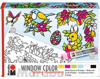 Produktbild von Marabu Window Color Set Spring 6x 25 ml