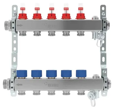 Produktbild von REHAU Verteiler HKV-D AG V2A, 5 Kreise, 1 Stk.