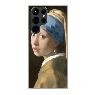 Produktbild von MuchoWow® Handyhülle Schutzhülle Hülle für Samsung Galaxy S22 Ultra Das Mädchen mit dem Perlenohrring - Gemälde von Johannes Vermeer Silikon Softcase Handy Hülle - Abbildung